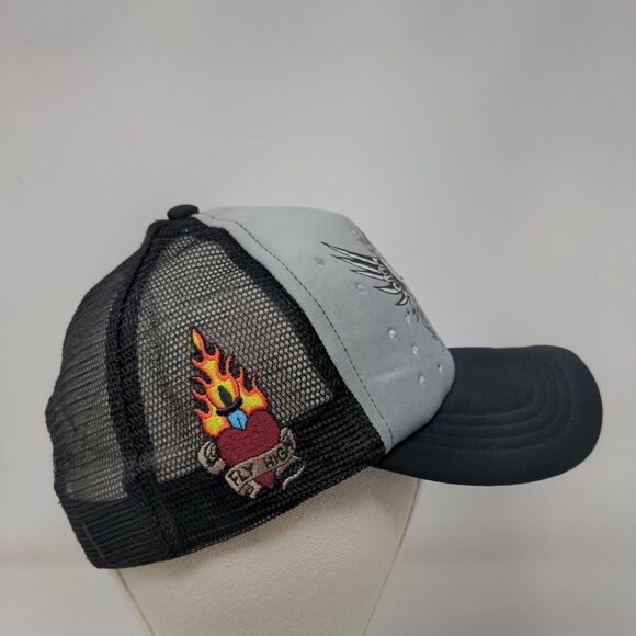 Empyre Fly High Skull Snapback Mesh Back Trucker Hat Multi One Size Bling - Picture 4 of 7